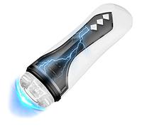 Copa de Masturbator Eléctrica Impermeable, 7 Modos Telescópico y Succión Masturbádores Masculino Electrico, Copa Masturbadora Automática con 3D Vagina Realista, Juguetes Sexuales para Hombres