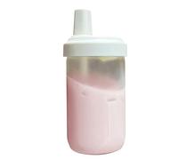 Copa de paja portátil 500ml | Taza transparente para té con leche, vaso aislante | Diseño a prueba con tapa, fresa para jugo y café contra té, taza de bebidas ligera reutilizable, co