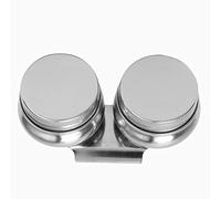 Copa de paleta de acero inoxidable Copa de pintura al óleo de boca grande Copa de contenedor de paleta doble/simple para dibujar(#6)