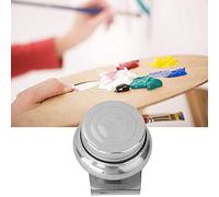 Copa de paleta de acero inoxidable Copa de pintura al óleo de boca grande Copa de contenedor de paleta doble/simple para dibujar(#9)