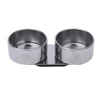 Copa de Paleta Doble de Boca Grande Copa de Paleta de Acero Inoxidable Contenedor de Aceite Pintura Contenedor de disolvente de trementina con tapón de Rosca