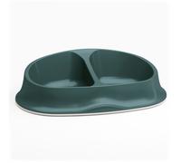 Copa de plástico Chic para perros y gatos - Stefanplast - Color: Verde oscuro | Capacidad: 2 x 250 ml