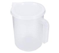 Copa de plástico transparente Copa de cocina premium Accesorios para hornear para hornear manijas en ángulo para comodidad todos los cocineros (1000 ml)