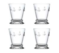 Copa De Vidrio La Rochere Con Abeja - Set De 4 - Vaso Para Beber - 260ml