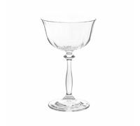 Copa de vidrio transparente