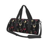 Copa de Vino, Bolsa de Viaje de Gran Capacidad, Bolso Redondo, Bolsa de Viaje Deportiva, Bolsa de Mano, Bolsa de Fitness