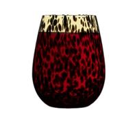 Copa De Vino Con Estampado De Leopardo - Copas De Cóctel, Copas De Agua Estampadas | Vajilla Vasos De Vino De Bar Únicos Con Estampado De Leopardo, Vaso De Vino En Forma De Manzana Para Fez