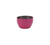 Copa de vino de acero inoxidable, vaso de chupito portátil de 30 ml para baijiu y licores, herramienta compacta de barra de una sola capa para picnics al aire libre y viajes (magenta)
