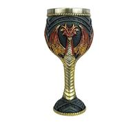 Copa de vino de dragón medieval | Copa de acero inoxidable para fiesta, copa de vino de dragón, cáliz de dragones, taza de beber de acero inoxidable para decoración de fiestas