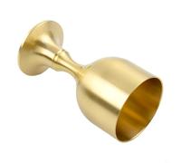 Copa de vino de latón de 30 ml, vaso dorado para fiesta, taza de licor de latón macizo, 15 ml, decoración de borde liso, vaso de barra de oro, vaso de chupito de latón de 30 ml, copa de vino de latón