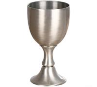 Copa de vino de metal de acero inoxidable copas de vino tinto irrompibles al aire libre Camping Copa de viaje dorado 11.5 cm (plata)