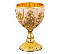 Copa de vino de metal retro de 30 ml, una adición única a tu colección de vasos (C)