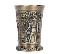 Copa de vino de metal Vaso de chupito de whisky vintage Mini taza en relieve Adornos de decoración de regalo(#1)
