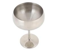 Copa de Vino de Metal Versátil, Aislamiento Excelente, Cristal de Caramelo, Saludable y Seguro, 8,04oz