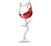 Copa de vino de rosa: forma de flores resistentes al calor, una elegante taza de beber, copa creativa, vaso de vajilla formal, recipiente de celebración de fiesta | Perfecto para la reunión de reunión