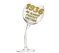 Copa de Vino Inclinada para el 90 Cumpleaños - Versión Inglesa: « An Almost Perfect Vintage » - 440 ml