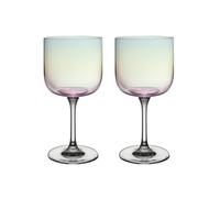 like. by Villeroy & Boch - Like Glass Pearl copas para vino, set de 2 piezas, colorido, copas para vino blanco y tinto, copas con tallo, copas de cristal, aptas para lavavajillas