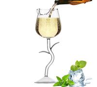 Copa de vino rosa - copas de vino de lujo, vidrio de flores resistentes al calor | Creative Elegant Wine Tup for Wedding Party, Compromiso, Gamiant Family Gathering Wine Gobblet para la v