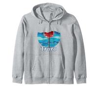 Copa de vino Truro Cape Cod Massachusetts Vacation Bodega Sudadera con Capucha