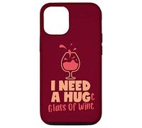 Copa de vino y un abrazo, Dicho divertido Carcasa para iPhone 12/12 Pro