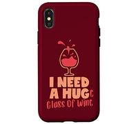 Copa de vino y un abrazo, Dicho divertido Carcasa para iPhone X/XS