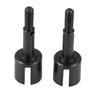 Copa del Eje de Transmisión, 2Pcs Aleación de Aluminio Metal Wheel Axle para HIMOTO E10MTL/E10MT/E10BP 1/10 Escala RC Coche Accesorio de Repuesto(Negro)