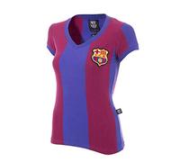 COPA FC Barcelona 1976-77 - Camiseta con Cuello en V para Mujer, Spanish Football, FC Barcelona 1976-77 - Camiseta de fútbol para Mujer, Mujer, Color Azul/Rojo, tamaño M