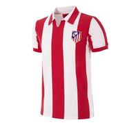 Copa Football - Camiseta de Fútbol - Hombre - Atletico Madrid 1970/71 - Retro - Manga Corta - Rojo/Blanco - 100% algodón - Talla XL