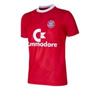 Copa Football - Camiseta de Fútbol - Hombre - FC Bayern Múnich 1988/89 - Retro - Manga Corta - Rojo - 100% poliéster - Talla M