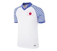 Copa Football - Camiseta de Fútbol - Hombre - Japón 1987/88 - Retro - Manga Corta - Blanco - 100% poliéster - Talla M