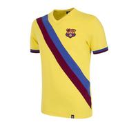 Copa Football - Camiseta de Fútbol - Hombre - Segunda equipación - FC Barcelona 1978/79 - Amarillo - 100% algodón - Talla L