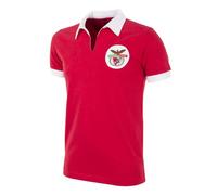 Copa Football - Camiseta de Fútbol - Hombre - SL Benfica 1962/63 - Retro - Manga Corta - Rojo - 100% algodón - Talla L