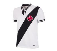 Copa Football - Camiseta de Visitante - Hombre - Vasco da Gama 1975 Retro - Manga Corta - Blanco - 50% algodón - 50% poliéster - Talla XL