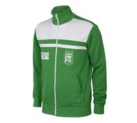 Copa Football - Chaqueta de entrenamiento - Fútbol - Hombre - Atlético Nacional años 80 - Verde - 50% algodón - 50% poliéster - Talla XL