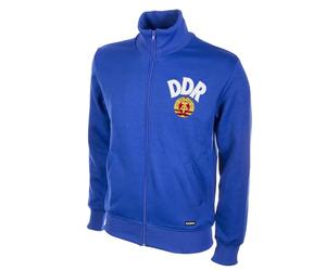 Copa Football - Chaqueta de entrenamiento - Fútbol - Hombre - RDA años 70 - Retro - Azul - 50% algodón - 50% poliéster - Talla S