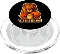 Copa Leo King de Tis The Season Lion para otoño, otoño, Calabaza y Especias PopSockets PopGrip para MagSafe