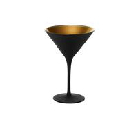 Copa Martini Stölzle Lausitz Bicolor Negro Oro Interior 24 cl Set 6 PZ