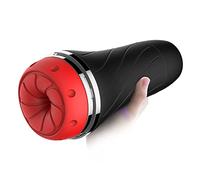 Copa Masturbador Masaje Manual, Masturbádores Realista Vagina 3D Fuerte Succión Masturbarse Real para Hombre, Masajeador Eróticos Juguete sexual, 9 Modos Mamada Relaciones Sexuales Sexo