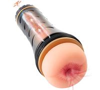 Copa masturbadora anal masturbación para hombres, estimulador de pene copa manual masturbadores vagina de bolsillo con masturbación anal realista en 3D, juguetes sexuales de vagina de bolsillo portátil para hombres, erótico