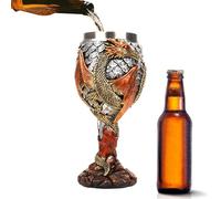 Copa medieval - copa de vino de dragón, copa medieval de vino de dragón de acero inoxidable | Dragon Chalice Goblets, taza de cáliz medieval segura y creativa para fiesta