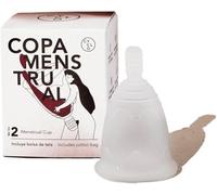 Copa Menstrual Cyclo Nature Talla 1. Blanda con Tirador - Fabricada en España con Silicona Médica Biocompatible - Capacidad de hasta 12 Horas de Uso Sin Vaciado y Cero Pérdidas