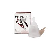 Copa Menstrual Cyclo Nature Talla 2. Blanda con Tirador - Fabricada en España con Silicona Médica Biocompatible - Capacidad de hasta 12 Horas de Uso Sin Vaciado y Cero Pérdidas