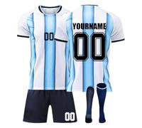 Copa Mundial 2026 Camiseta de Fútbol Personalizadas para Hombres y Niño, Copa Mundial Casa/Visitante Equipación Fútbol DIY Nombre Número con Conjunto Top Pantalón Corto y Calcetines Regalo de Futbol