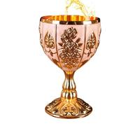Copa pequeña - Taza de metal para beber, coleccionable medieval, acento de mesa compacto | Contenedor de degustación de bebidas espirituosas dentro de la exhibición del mostrador del salón, pieza