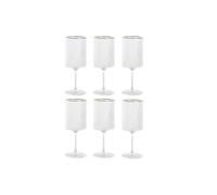 COPA SET 6 CRISTAL 7X7X12 400ML RAYADO