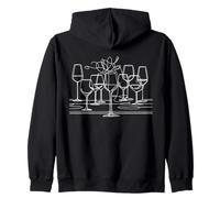 Copa Vino Arte Lineal Sumiller Sudadera con Capucha