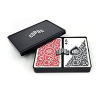 Copag 1546 Diseño 100% Plástico Naipes, Tamaño Puente Rojo/Negro Doble Cubierta Set (Índice Regular)