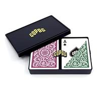 Copag Poker Size Regular Index 1546 Playing Cards (Green Burgundy Setup)