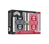 Copag WSOP 2024 - Baraja de Cartas de Póker PVC Premium | Resistente al Agua y al Roce | Estuche Rígido con Logo Dorado | Edición Oficial World Series of Poker