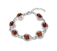 Copal Pulsera Mujer Con Ámbar Auténtico Y Plata De Ley 925 Diseño Ajustable